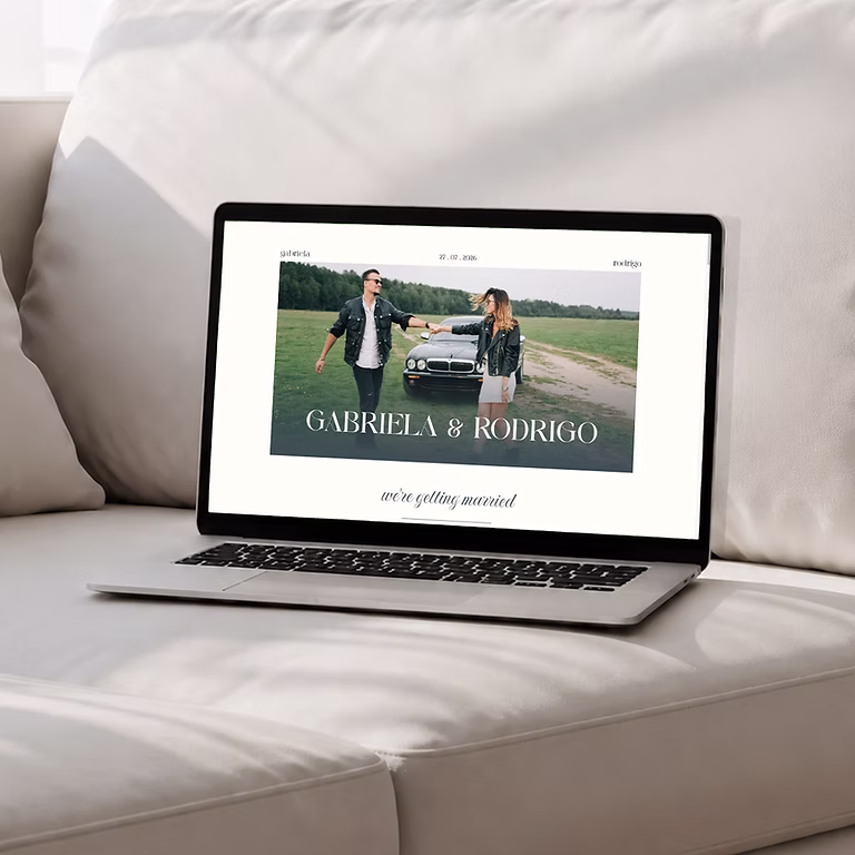 Wedding website de la experiencia Signature